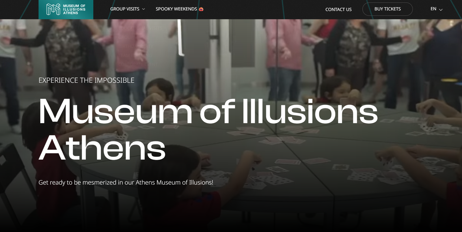 Museum of Illusions Athens homepage